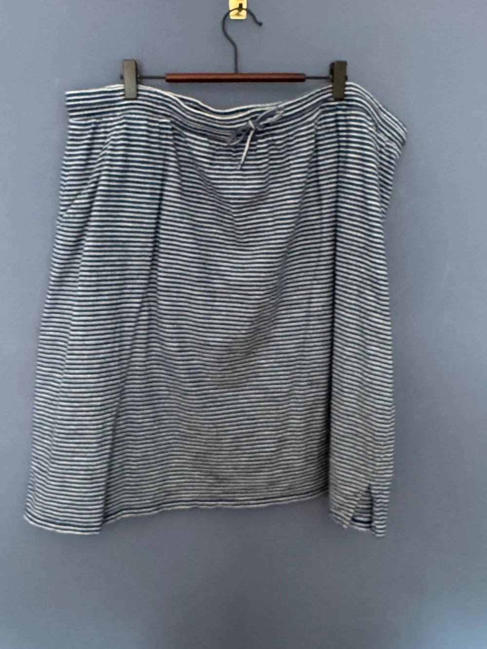 Talbots Blue and White Striped Skirt Size 3X in EUC